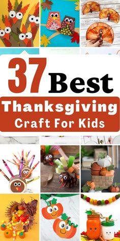 the best thanksgiving crafts for kids to make