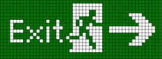 a crossword puzzle with the letter f in white letters on green and white squares