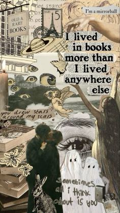 an altered collage with words and pictures