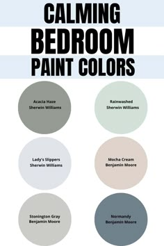 the color scheme for calming bedroom paint colors