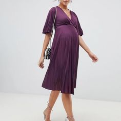 Gorgeous V-Neck Maternity Dress With V-Neck And Pleats In Deep Purple. Nwt Size 6. Check Out My Other Maternity And Nursing Pieces And Bundle With Multiple Items For The Best Deal! Fitted Maternity Dress With Surplice Neckline, Summer V-neck Maternity Dress For Party, Summer Maternity V-neck Dress, Summer Party Maternity Dress With V-neck, Chic V-neck Maternity Dress For Party, Chic V-neck Maternity Party Dress, Maternity Dress With Surplice Neckline, V-neck Maternity Dress For Spring Party, V-neck Mini Dress For Maternity, Spring Season