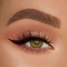 Makeup Ideas For Brown Eyes, Wedding Makeup Ideas, Hazel Eye Makeup, Wedding Makeup For Brown Eyes, Bridesmaid Hair Makeup, Wedding Makeup Looks, Hoco Makeup