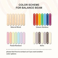 the color scheme for balance beam