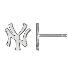 Support your favorite team with these LogoArt New York Yankees stud earrings. Support your favorite team with these LogoArt New York Yankees stud earrings. EARRING DETAILS Length: 9 mm Backings: post Metal: sterling silver Finish: polished Nickel free Packaging: boxed Officially licensed Gender: female. Age Group: adult. Post Metal, Girl Jewelry, Gold Jewelry Fashion, Art Logo, New York Yankees, Favorite Team, Jewelry Earrings Studs, Polished Nickel, Game Day