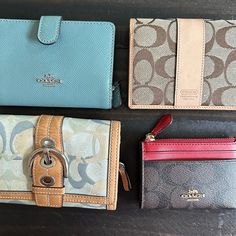 If Interested In Buying A Particular One, Then Contact Me For More Pictures. Price Will Range From $60-$100 Depending On The Wallet. $600 For All. Can Easily Resell For More If You Choose To Buy The Set. You Can Also Find M E On Instant G Designer Coach Bifold Wallet, Luxury Coach Wallets With Card Slots, Modern Coach Wallets, Designer Coach Wallets, Coach Designer Wallets For Everyday Use, Designer Coach Wallets For Everyday Use, Luxury Coach Coin Purse With Card Slots, Luxury Coach Wallets For Gifts, Luxury Coach Wallets As Gift