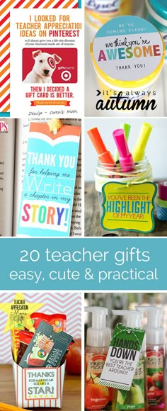 teacher gift ideas for teachers and students to use on their desks or in the classroom