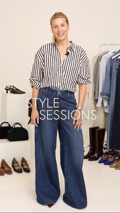 Two perfect fall looks, one perfect jean. Our Styling Director Emily shows us how to wear the Wide Sweep Trouser. Relaxed Fit Straight Leg Flare Jeans For Day Out, Relaxed Fit Flare Jeans For Day Out, Loosely Fitted Wide-leg Jeans For Fall, Relaxed Fit Wide-leg Jeans For Day Out, Chic Baggy Tapered Leg Jeans, Chic Cropped Dark Wash Wide Leg Pants, Wide Leg Relaxed Fit Jeans For Day Out, Chic Dark Wash Relaxed Fit Pants, Chic Relaxed Fit Tapered Leg Jeans