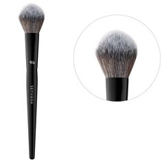 What it is: A multipurpose brush that is perfect for applying and building color on the cheeks.What Else You Need to Know: The rounded brush head and soft bristles allow you to easily apply and build color to the apple of the cheeks, leaving the perfect deposit of color. The PRO Brush Collection is made up of 30 brushes with the highest-quality, hand-shaped vegan synthetic bristles. The tapered artistry handles help offer ultimate control in makeup application to help you create any makeup look Building Color, Sephora Makeup Brushes, How To Apply Blush, Sephora Beauty, Beauty Sponge, Concealer Brush, Lip Brush, Blush Brush, Sephora Collection