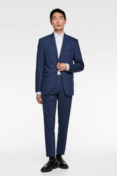 STRETCH SUIT PANTS WITH SHEEN - BEST SELLERS-MAN | ZARA United States Elegant Tailored Pants With Patch Pockets, Zara Pants With Welt Pockets For Business Casual, Zara Straight Leg Dress Pants For Formal Occasions, Zara Classic Formal Dress Pants, Zara Classic Business Casual Dress Pants, Classic Zara Dress Pants For Formal Occasions, Zara Tailored Straight Dress Pants, Zara Tailored Straight Leg Dress Pants, Zara Classic Dress Pants For Business Casual