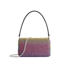 This colorful luxe crystal evening bag is the perfect size for all your essentials. Perfectly sized at 7.48*2.75*4.72 inches, it can easily accommodate a mobile phone, key, lipstick, wallet, cards, and other everyday items. Crafted with sparkling rhinestones, this bag will add a touch of sophistication to any look. It's the perfect accessory for any night out - a stylish and practical way to store and organize all of your everyday items. With its dazzling rhinestones and convenient size, this cr Glamorous Multicolor Evening Bag, Trendy Evening Clutch Phone Bag, Glamorous Multicolor Rectangular Evening Bag, Luxury Multicolor Bags With Rhinestones, Elegant Multicolor Shoulder Bag With Phone Pocket, Multicolor Evening Bag With Mobile Phone Pocket, Multicolor Rectangular Evening Bag With Rhinestones, Multicolor Rectangular Clutch With Cell Phone Pocket, Multicolor Rectangular Evening Bag For Events