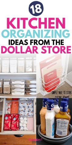 kitchen organizing ideas from the dollar store