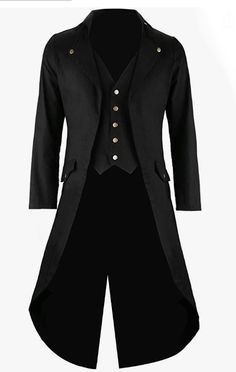 Steampunk Tailcoat, Victorian Coat, Goth Victorian, Fashion Suits For Men, Casual Outerwear, Jackets Men Fashion, Mens Fashion Suits, Suit Fashion, Character Outfits