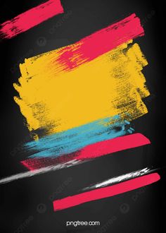 an abstract brush painted flag on a black background