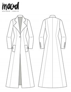 an image of a women's coat sewing pattern