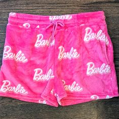 Brand New, Never Worn. Hard To Find! Price Firm. Pink Spandex Shorts, Sweat Shorts Women, Vs Pink Outfit, Pink Pajama Pants, New Barbie, Career Outfits, Fasion Outfits, House Clothes, Satin Shorts