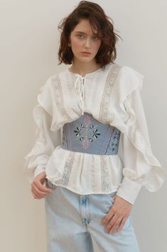 Blue Сhestnut Tree Floral Linen Corset Women Underbust Top Embroidered Peasant Bustier Eyelet Grommet Boho Bohemian Chic Summer Clothing MORE CORSETS - FIND HERE: https://www.etsy.com/shop/INSIDEOUTGIFT?ref=seller-platform-mcnav&section_id=38210686 ------------------------------------------------------ * ORDER INFORMATION * 1) You can see the price for 1 item in the listing. 2) To order the couple set - put 2 items with their individual parameters to the cart separately, please. Also, you can or Bohemian Embroidered Festival Top, Bohemian Peasant Top With Multicolor Embroidery, Bohemian Floral Embroidered Peasant Top For Festivals, Blue Bohemian Embroidered Top, Fitted White Folk Peasant Top, White Folk Peasant Top For Festival, Bohemian Embroidered Peasant Top For Festival, Blue Bohemian Embroidered Peasant Top, White Bohemian Peasant Top With Embroidered Border