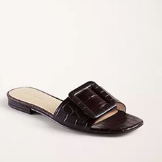 Ann Taylor Embossed Leather Buckle Slide Sandals New Offers Are Welcome Chic Leather Sandals With Textured Footbed, Formal Leather Sandals With Textured Footbed, Chic Sandals With Leather Footbed And Square Toe, Chic Square Toe Sandals With Leather Footbed, Flat Sandals With Buckle Closure For Work, Flat Sandals With Buckle For Work, Formal Square Toe Faux Leather Sandals, Chic Square Toe Sandals In Faux Leather, Chic Square Toe Faux Leather Sandals