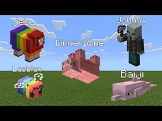 the different types of animals in minecraft