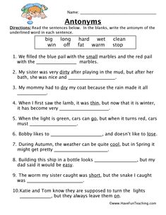 the worksheet for reading antony's in english and spanish with pictures on it