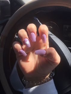 Purple Nails Heart, Summer Nails Coffin, Sweet 16 Nails, Nail Designs For 2023, Dark Purple Nails, Violet Nails