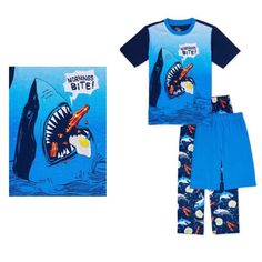 Nwt Pj & Me Shark Pajamas Size 6-7 Playful Blue Sets With Graphic Print, Playful Blue Sleepwear For Loungewear, Playful Blue Sleepwear For Sleepovers, Blue Graphic Print Sleepwear For Bedtime, Blue Cotton Graphic Print Sleepwear, Blue Cotton Sleepwear With Graphic Print, Playful Blue Sleepwear, Playful Graphic Print Sleepover Set, Blue Graphic Print Sleep Sets