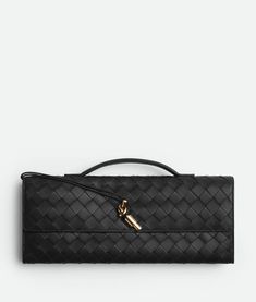 Andiamo Clutch Andiamo Clutch, Bag Wishlist, Bottega Veneta Clutch, Bottega Veneta Bag, Womens Designer Bags, Bottega Veneta Intrecciato, Designer Clutch, Airport Fashion, Black Shop