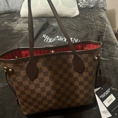 Sold Together!!! Lv Bag Has Been Used There Is Some Corner Wear Comes With Tag From What Goes Around Comes Around Key Holder Is In Excellent Condition ! Damier Ebene Neverfull, Louis Vuitton Neverfull Damier Ebene, What Goes Around Comes Around, Bags Louis Vuitton, Louis Vuitton Damier Ebene, Go Around, Damier Ebene, Louis Vuitton Bags, Lv Bag