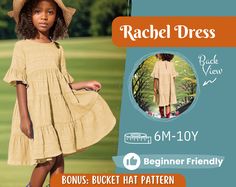 Stitching Dreams: Transform Fabrics into Fairytales with Our Enchanting Kids' Dress Patterns! Dive into the joy of crafting with our irresistibly cute and beginner-friendly sewing patterns! Create this adorable outfits for your little ones in just a few hours. The patterns are instantly available for download. 💝 Get more than 130 patterns and all our new patterns forever with our Whole Shop Bundle:  👉 www.etsy.com/listing/1728572165 Check all our Dresses here 👉 https://etsy.me/3JXbXml ∙ DETAI Kids Dress Pattern, Pattern Summer Dress, Summer Dress Pattern, Bucket Hat Pattern, Kids Ethnic Wear, Baby Pattern, Summer Dress Patterns, Kids Dress Patterns, Sewing Magazines