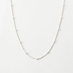 An essential chain with a texture that makes layering easy. Looks great with other pieces, or as an everyday staple on its own. Minimalist Snake Chain Layered Necklace, Everyday Layered Link Chain Necklace, Minimalist Metal Layered Necklace For Everyday, Minimalist Everyday Metal Layered Necklace, Everyday Minimalist Metal Layered Necklace, Delicate Everyday Jewelry With Ball Chain, Dainty Beaded Chain Layered Necklace, Minimalist Beaded Chain Layered Necklace, Minimalist Everyday Beaded Chain Layered Necklace