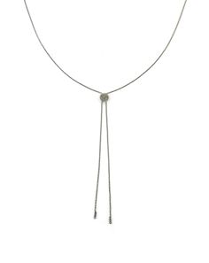 Silver Diamond Circle Bolo Tie Necklace Formal Adjustable Lariat Necklace, Formal Lariat Jewelry With Adjustable Cord, Elegant Lariat Jewelry With Adjustable Cord, Elegant Lariat Necklace With Adjustable Cord, Elegant Adjustable White Gold Lariat Necklace, Silver Lariat Jewelry With Adjustable Cord, Silver Adjustable Lariat Necklace Gift, Classic Lariat Jewelry With Adjustable Length, Elegant Silver Jewelry With Sliding Knot