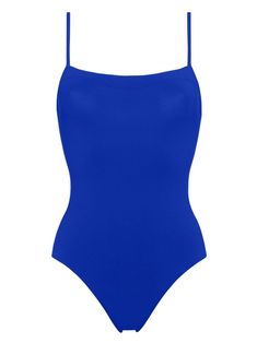 royal blue stretch-design spaghetti straps square neck sleeveless Be mindful to try on swimwear over your own garments. Grey Swimsuit, Tank Swimsuit, Colour Analysis, Swimsuit Blue, Blue One Piece Swimsuit, Orange Swimsuit, Green Swimsuit, Cute Bathing Suits, Be Mindful