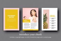 the brochure is designed to look like an advertisement for pineapple juices