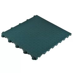 a green floor mat on white background