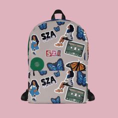 Discover the ultimate accessory for SZA fans with our custom SZA backpack! It's more than just a bag--it's a statement piece that combines style and functionality. Complete with a personalized name charm, this backpack is perfect for adding a touch of whimsy to your day. Whether you're headed to a concert, class, or a weekend getaway, carry your essentials in style. Ideal for gifting or treating yourself! - Personalized SZA backpack with cute design  - Made for daily use with durable materials - Trendy Rectangular Backpack For Back To School, Trendy Softback Backpack For Back To School, Trendy Streetwear Bags For Back To School, Trendy Backpack For Back To School Streetwear, Trendy Backpack For Streetwear And Back To School, Trendy Streetwear Backpack For Back To School, Customizable Backpack For Daily Use And Back To School, Customizable Standard Backpack For Back To School, Trendy Customizable Back-to-school Bags