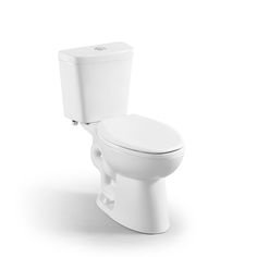 a white toilet sitting on top of a white floor