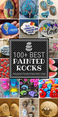 the top 100 best painted rocks for kids and adults to paint on in their own home