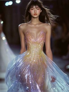 Mrs Universe Dresses, Purple Met Gala Dress, Fairy Like Dresses, Jaw Dropping Dresses, Ethereal Aesthetic Dress, Young And Beautiful Aesthetic, Fancy Purple Dress, Fairytale Dress Aesthetic, Crystal Outfit