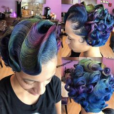 Hair Colorful, Bold Hair Color, Hair Done, Sassy Hair, Women Hairstyles, Love Hair, Hair Waves