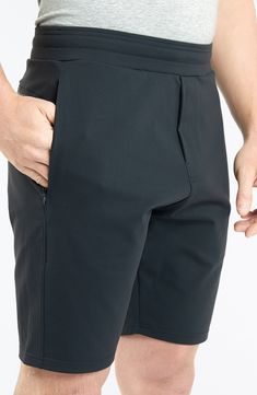 Smart back welt pockets and a knee-grazing length meet your favorite sweats in this comfy pair of shorts that will keep you comfy and looking polished. Style Name:Public Rec All Day Everyday Sweat Shorts. Style Number: 6236992. Everyday Activewear With Built-in Shorts, Black Shorts With 5-inch Inseam And Relaxed Fit, Sports Bermuda Shorts With Pockets, Loungewear Athletic Shorts With Pockets And Short Inseam, Black Relaxed Fit Shorts With 5-inch Inseam, Black Bermuda Shorts With Side Pockets, Casual Activewear Knee-length Shorts With Pockets, Workout Shorts With Pockets And 5-inch Inseam, Black Everyday Activewear With Side Pockets