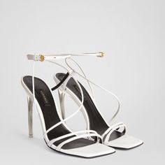 Versace Shoes White, Versace White Heels, White Luxury Heels, White Versace Heels, White Heels Png, Heels Versace, Versace Heels, Luxury Heels, Heels White