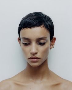 Crop Hair, Face Photography, Pixie Haircuts, Baddie Hairstyles