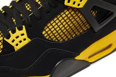 For the first time in over a decade, the Air Jordan 4 Retro Thunder is returning and is being featured as part of the Jordan Brand Spring/Summer 2023 campaign.Jordan Brand brought back this fan favorite colorway that is constructed using premium black nubuck uppers with splashes of Tour Yellow throughout the midsole, lace eyelets, and tongue. Michael Jordan's iconic Jumpman logo is placed on the heel tab, tongue and insoles of the sneakers.The Air Jordan 4 Retro Thunder (2023) released May 13, 2 Sporty Air Jordan 4 Fade-resistant For Streetwear, Low-top Fade-resistant Air Jordan 4 For Streetwear, Air Jordan 4 Sports Shoes With Branded Insole, Casual Air Jordan 4 Breathable For Streetwear, Sporty Air Jordan 4 With Cushioned Footbed For Sports, Casual Air Jordan 4 For Light Sports, Fade-resistant, Casual Air Jordan 4 Fade-resistant For Light Sports, Casual Air Jordan 4 Fade-resistant For Sports, Sporty Breathable Air Jordan 4 For Streetwear