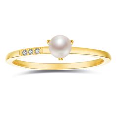 PRICES MAY VARY. This dainty tiny pearl ring features one 3x3mm white fresh water pearl wire wrapped on a dainty delicate yet sturdy stack ring. These rings are light weight, comfortable, barley there jewelry for the women who loves dainty delicate jewelry. Metal - It's made in solid 925 sterling silver, and plated with 18K gold vermeil or 18K rose gold vermeil, an extra thick layer of gold over the sterling silver base to give it a lasting finish. Measurement - SIZE: 1.2mm thick band + 3-3.5mm Minimalist Everyday Yellow Gold Pearl Ring, Adjustable Delicate Yellow Gold Pearl Ring, Adjustable 14k Gold Minimalist Pearl Ring, Yellow Gold Pearl Ring With Pearl Charm, 14k Yellow Gold Pearl Ring With Pearl Charm, White Pearl Ring, Delicate Jewelry, Bracelet Collection, Ring Collections