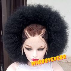 At  WiggsbyEverr  be sure to get your natural looking braided wigs, protective braided Hairstyles, that Save your Edges, while at the same time saving you time, money and getting you ready in a matter of minutes?  *WIG QUALITY IS GUARANTEED Having Alopecia/hair loss we got you covered, our hair laces are suitable and comfortable for your hair needs. A quality braided wig from Wigsbyeverr will help restore confidence giving you the opportunity to wear your favourite braid styles. PLEASE LEAVE THE Kanekalon Braiding Hair, Afro Braids, Afro Wig, Wig Costume, Braided Wigs, Afro Wigs, Braided Wig, African Braids, High Ponytails