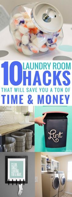 These 10 laundry room ideas are THE BEST! I'm so glad I found these AMAZING tips! Now I have great ways to keep my laundry room organized and redefined! These are going to make doing laundry so much easier. Pin this for later! Laundry Room Organization Diy, Table Organization, Laundry Room Hacks, Room Storage Diy, Room Hacks, Laundry Room Ideas, Organisation Hacks, Laundry Room Diy, Diy Laundry