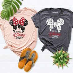 Disney Family Shirts, Disney Squad Shirt, 2024 Disney Shirt, Matching Family Vacation Tee, Disneyland Shirt, Disney Group Shirt, Disney Trip - Etsy Family Disney Tshirt Ideas, Family Matching Graphic T-shirt For Disney Trips, Family Matching Cotton T-shirts For Disney Trips, Family Matching Cotton T-shirt For Vacations, Family Matching Graphic T-shirt For Disney Fan Events, Black Family Matching T-shirt For Disney Trips, Family Matching Black Tops For Disney Trips, Disney Squad Shirt, Family Shirts Disney