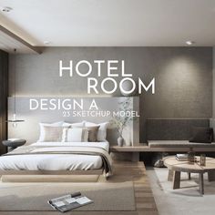 the hotel room design a sketchup model