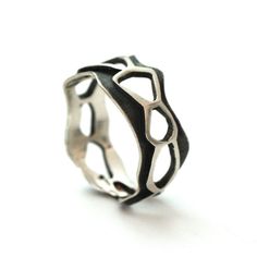 Hey, I found this really awesome Etsy listing at https://www.etsy.com/listing/208350194/sterling-silver-ring-statement-ring-ring Brutalist Sterling Silver Rings As Gift, Brutalist Sterling Silver Rings For Gift, Silver Brutalist Hammered Ring, Brutalist Sterling Silver Rings, Silver Brutalist Hand-cast Rings, Oxidized Silver Rings, Organic Pattern, Stylish Rings, Silver Wedding Bands