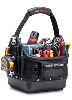 a tool bag filled with lots of tools