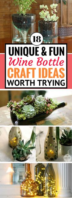 unique and fun wine bottle craft ideas worth trying